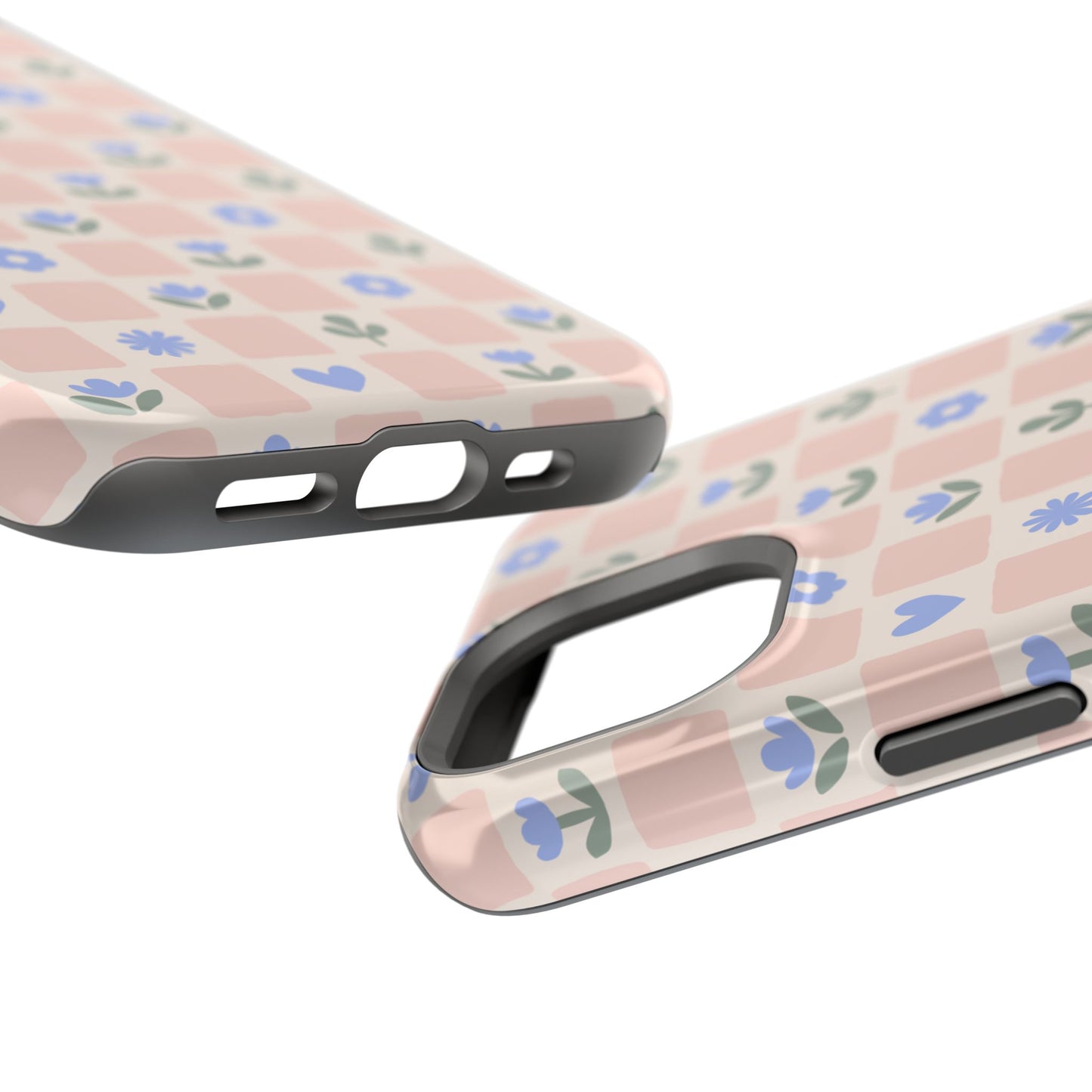 Checkered Flowers MagSafe Case