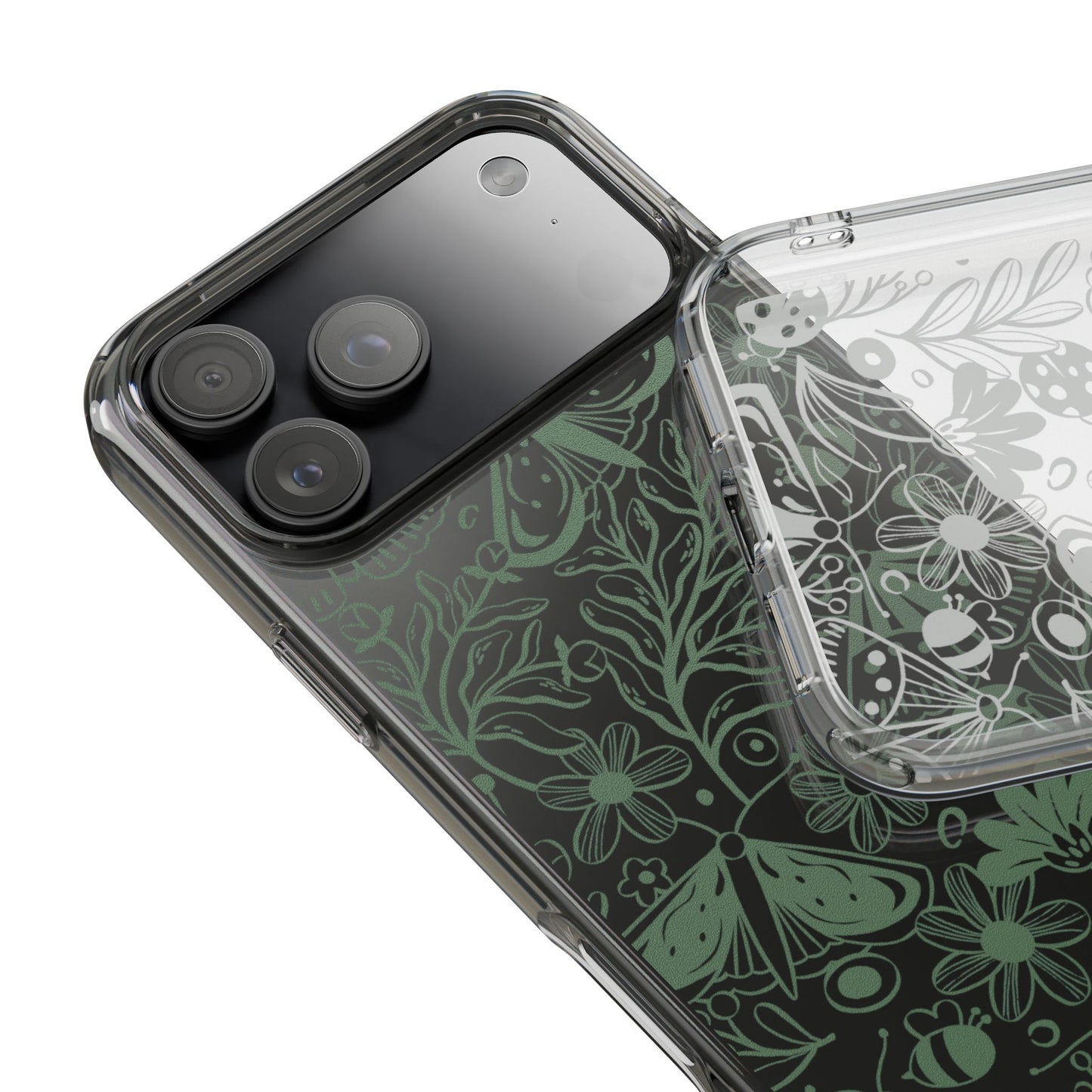 Clear Garden Pattern Case