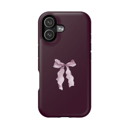 Beauty Burgundy Bow MagSafe