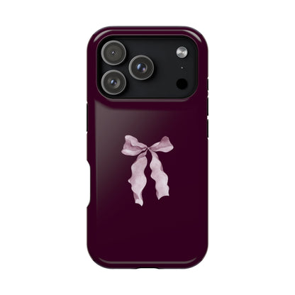 Beauty Burgundy Bow MagSafe