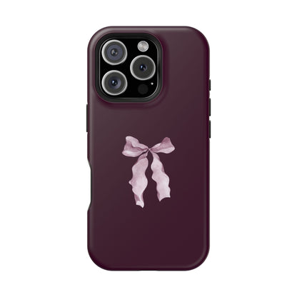 Beauty Burgundy Bow MagSafe