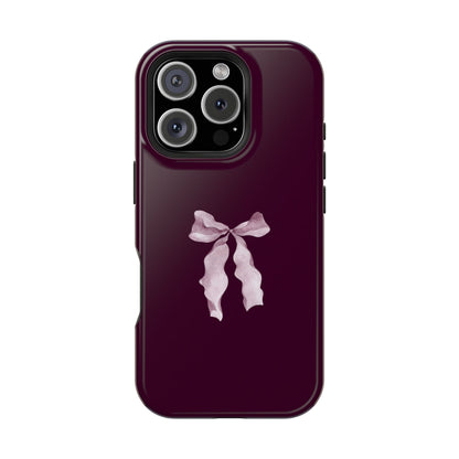 Beauty Burgundy Bow MagSafe