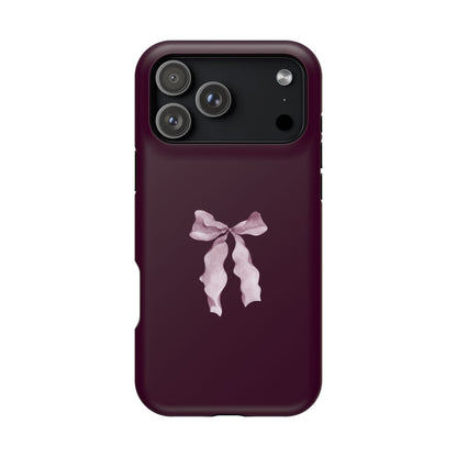 Beauty Burgundy Bow MagSafe