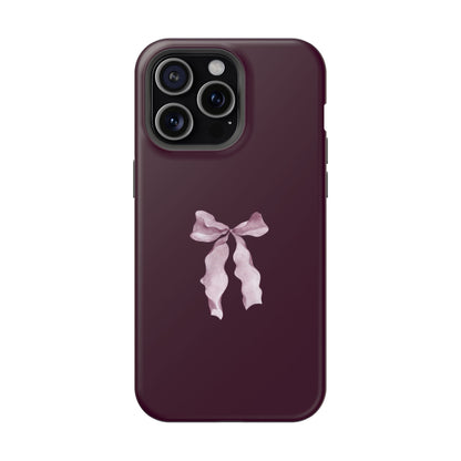 Beauty Burgundy Bow MagSafe