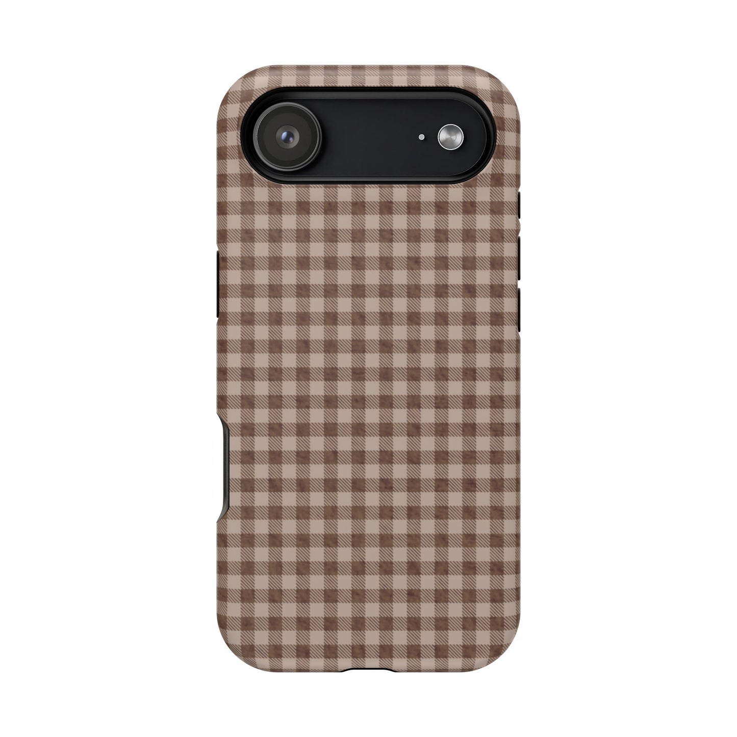 Basic Brown Plaid MagSafe Cases