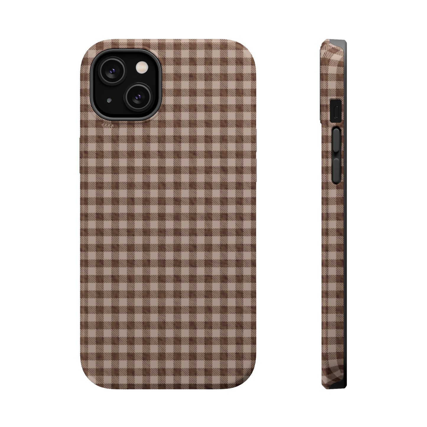 Basic Brown Plaid MagSafe Cases
