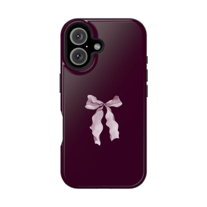 Beauty Burgundy Bow MagSafe