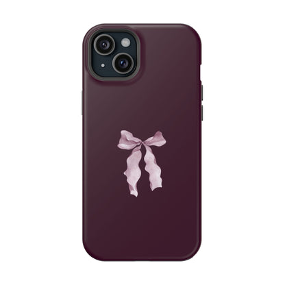 Beauty Burgundy Bow MagSafe
