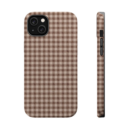 Basic Brown Plaid MagSafe Cases