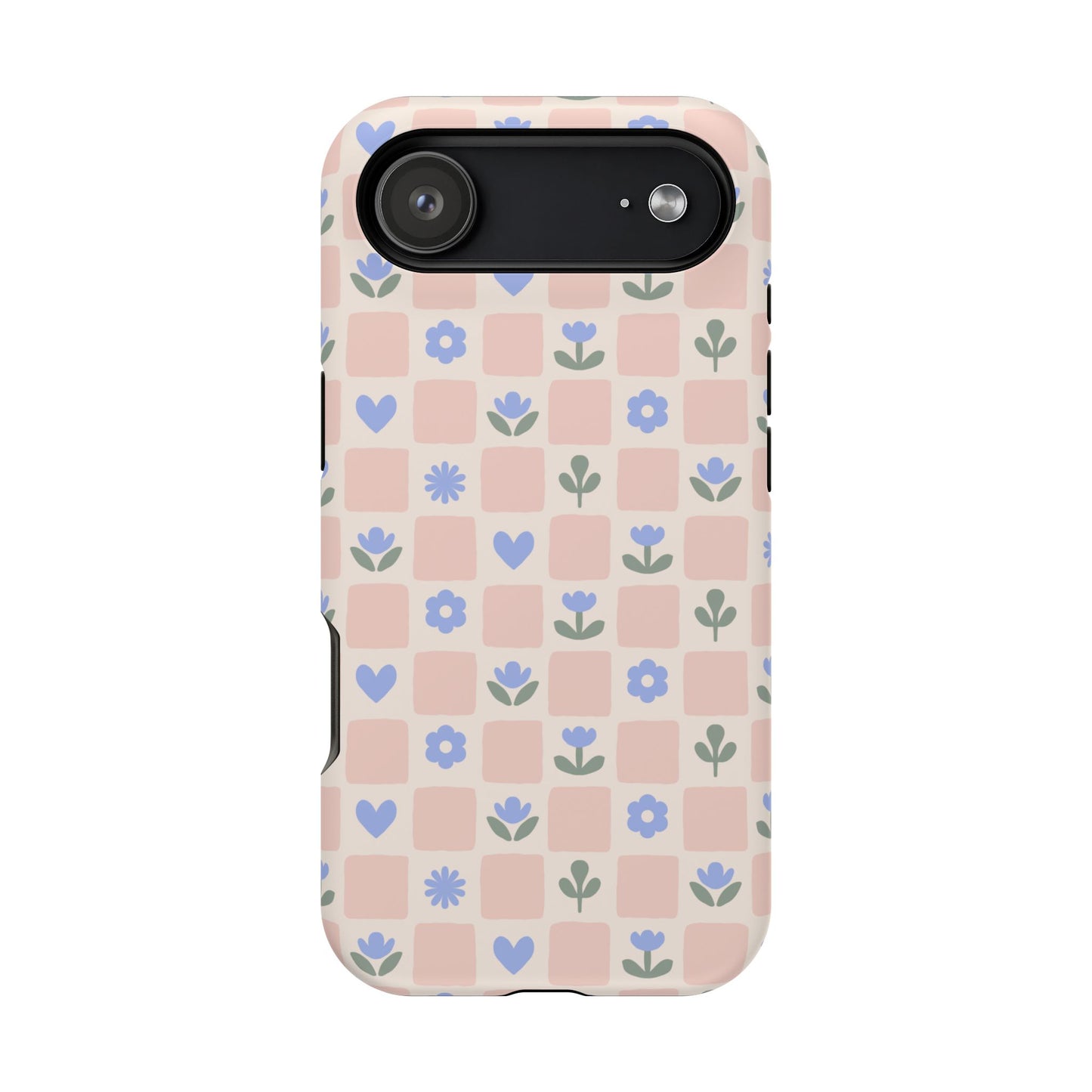 Checkered Flowers MagSafe Case