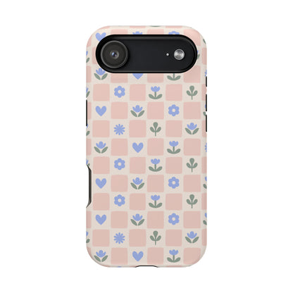 Checkered Flowers MagSafe Case