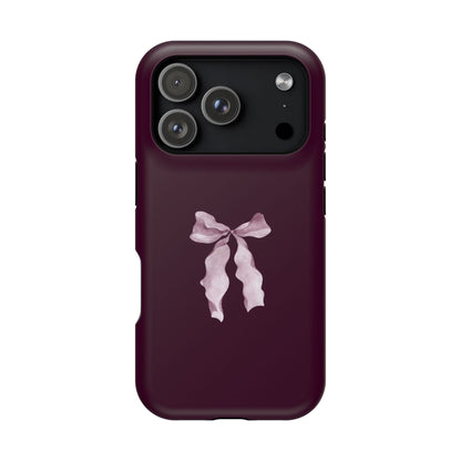 Beauty Burgundy Bow MagSafe