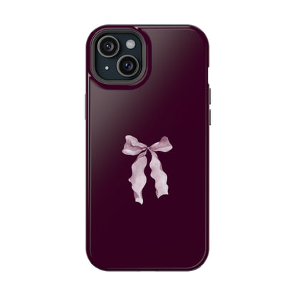 Beauty Burgundy Bow MagSafe