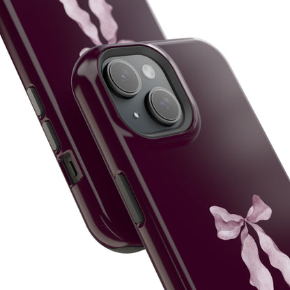 Beauty Burgundy Bow MagSafe