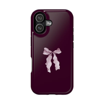 Beauty Burgundy Bow MagSafe