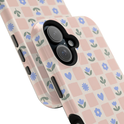 Checkered Flowers MagSafe Case