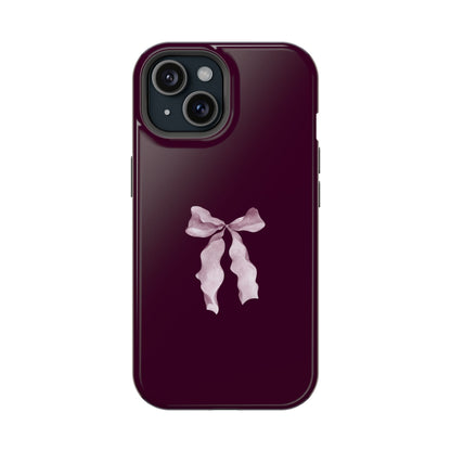 Beauty Burgundy Bow MagSafe